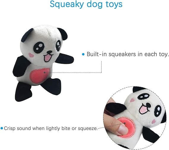 LEGEND SANDY Squeaky Plush Dog Toy Pack for Puppy, Small Stuffed Puppy Chew Toys 12 Dog Toys Bulk with Squeakers. - Image 4